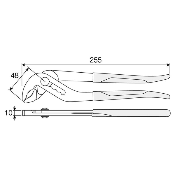 Water pump pliers Hozan P-245 L=255mm