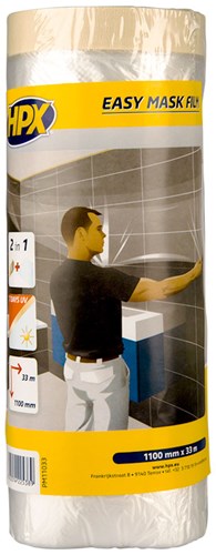 Hpx easy mask film crêpepapier | 1100mm x 33m - pm11033 pm11033