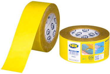 Hpx papieren afdichtingstape | geel | 60mm x 25m - ai6025 - ai6025