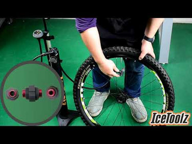 IceToolz Hogedruk compressor zwart 106PSI 11.0bar