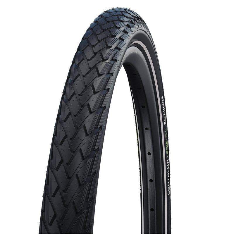 Load image into Gallery viewer, Schwalbe Buitenband Green Marathon GreenGuard 28x1 5 8x1 3 8 (37-622) zwart
