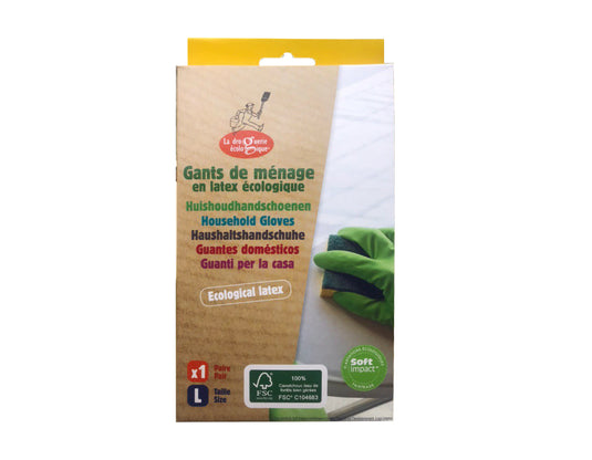 La droguerie écologique huishoudhandschoenen natuurlatex fsc - s