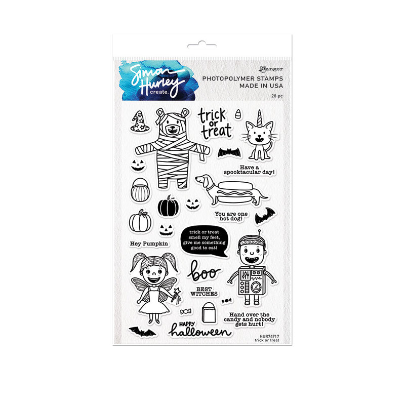 Load image into Gallery viewer, Ranger ink ranger • photopolymer clear stamp trick or treat
