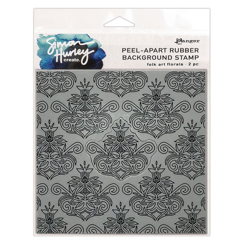Load image into Gallery viewer, Ranger ink ranger • simon hurley create background stamp folk art florals 15,24x15,24cm

