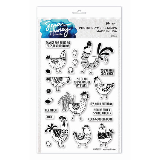 Ranger ink ranger • simon hurley create. photopolymer stamps spring chicken