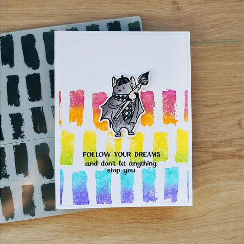 Load image into Gallery viewer, Ranger ink ranger • simon hurley create. background stamp brushstrokes
