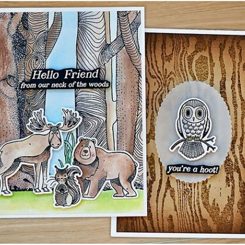 Load image into Gallery viewer, Ranger ink ranger • simon hurley create. photopolymer stamps woodland wildlife
