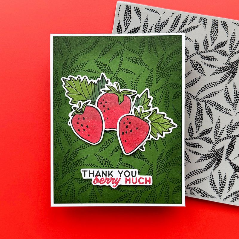Load image into Gallery viewer, Ranger ink ranger • simon hurley create. background stamp dotted leaves

