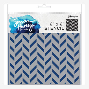 Ranger ink ranger • simon hurley create stencil flip flop chevron