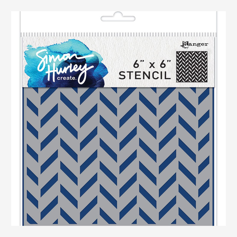 Load image into Gallery viewer, Ranger ink ranger • simon hurley create stencil flip flop chevron
