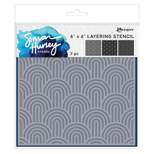 Ranger ink ranger • simon hurley create. stencils happy arches 3pcs