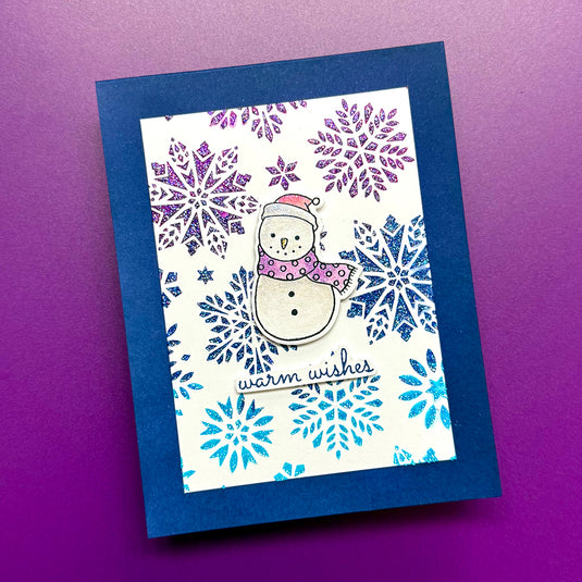 Ranger ink ranger • simon hurley create. stencil dazzling snowflakes