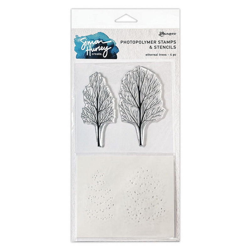 Load image into Gallery viewer, Ranger ink ranger • simon hurley create. stamp stencil set ethereal trees
