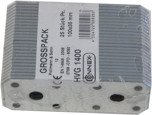 Load image into Gallery viewer, Connex verbindingplaat 95x35x2,5 25st vz - hvg1400
