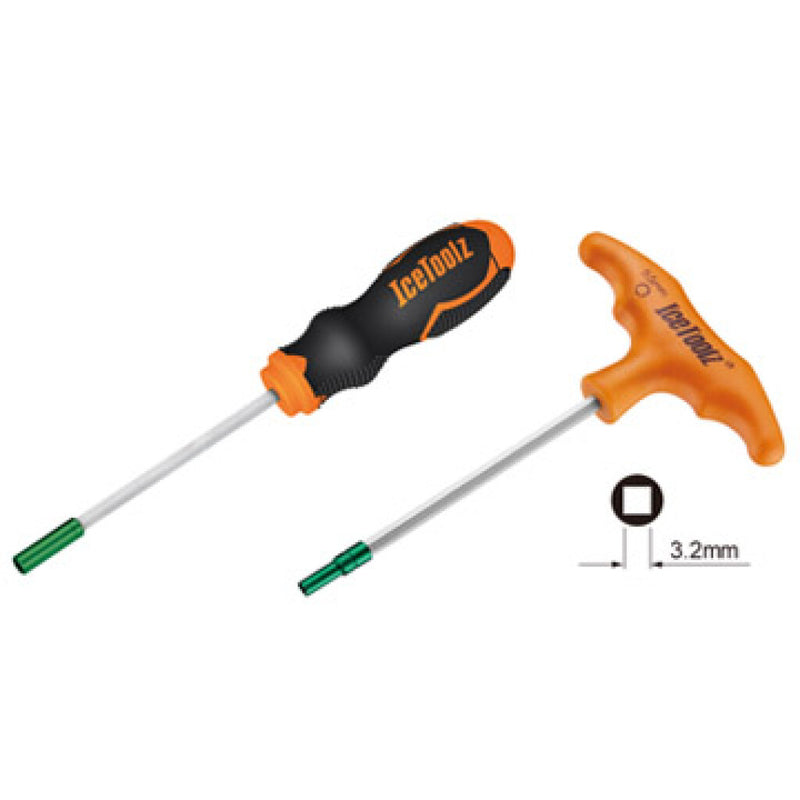Load image into Gallery viewer, Icetoolz spaaknippelsleutelset 12b5 voor 3,2 mm (vierkante) nippels

