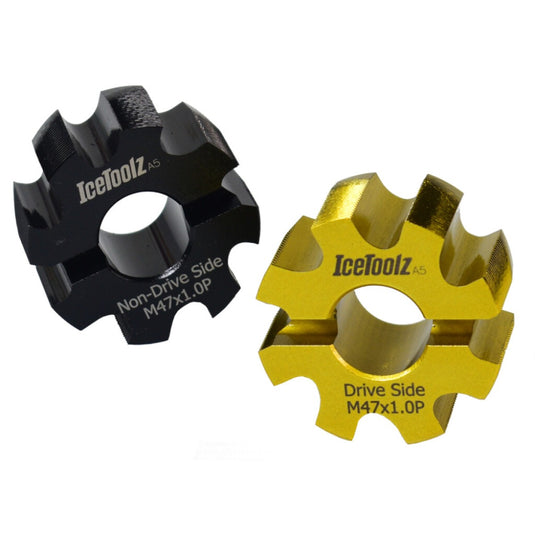 Icetoolz trapasgereedschap tap set t47 bb m47 x 1.0, e173d