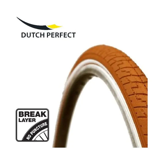 Dutch perfect buitenband 28 x 1.40 40-622mm anti-lek - orange met reflectie