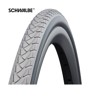 Schwalbe 24x1 3 8 (37-540) marathon plus rolstoel perf. grijs-zwart draad 10281540.01