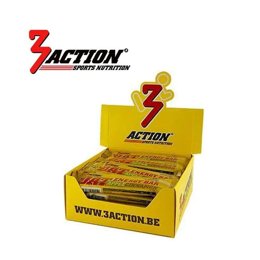 3action oat energy bar appel kaneel 45 gram - displaydoos 20 stuks - 1202030015