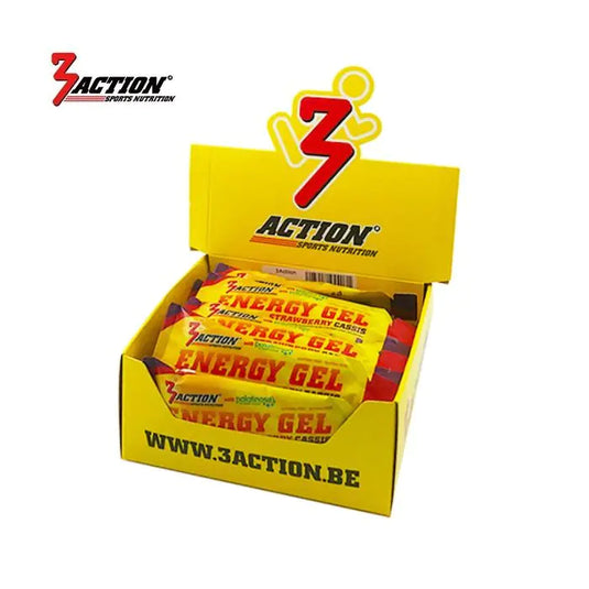3action energy gel strawberry-cassis 34 gram - displaydoos 25 stuks - 1202020001