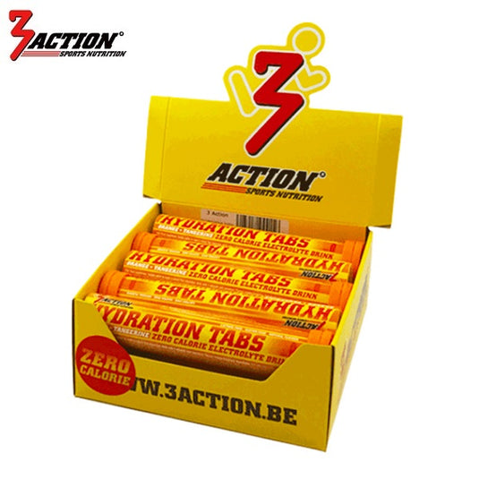 3action hydration tabs orange koker 20 tabs - displaydoos 10 stuks - 1202040002
