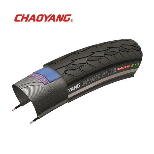 Chaoyang 28x1.50 (40-622) sprint plus zwart reflex draad crocskin (1.5 mm kevlar-floc+nylon breaker) w211199n