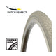Dutch perfect buitenband 28 x 1.40 40-622mm anti-lek - wit met reflectie