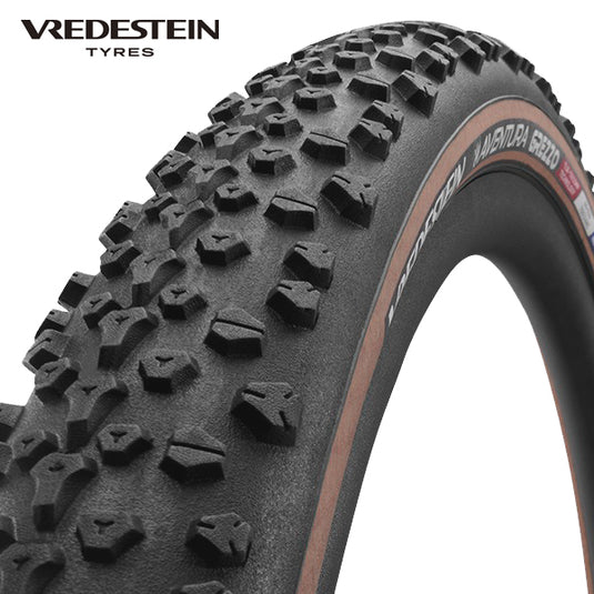 Vredestein buitenband aventura grezzo 44-622 zwart transparant