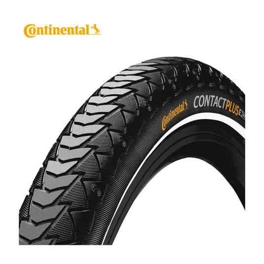 Continental Fietsband Contact Plus Reflectie Zwart 26x1.75 Stadsfiets Draadband 47-559