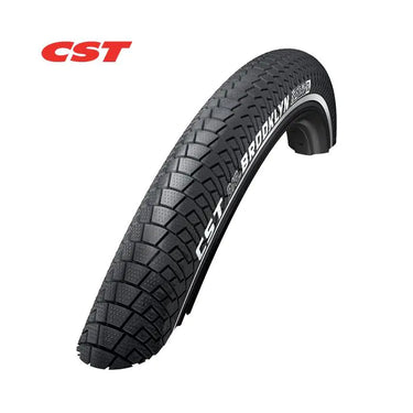 Buitenband: CST Brooklyn Pro Kleur: zwart (2mm anti-lek) Maat: 26x2.1, ETRTO 55-559
