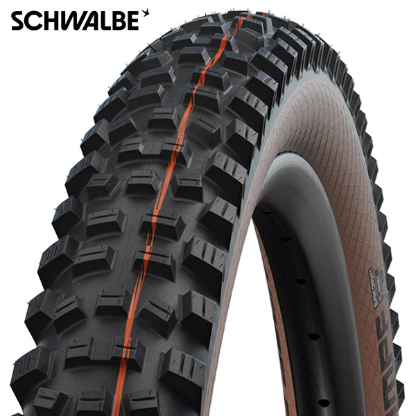 Load image into Gallery viewer, Vouwband Schwalbe Hans Dampf Evo Super Trail 27.5 x 2.35 60-584 - bronze sidewall
