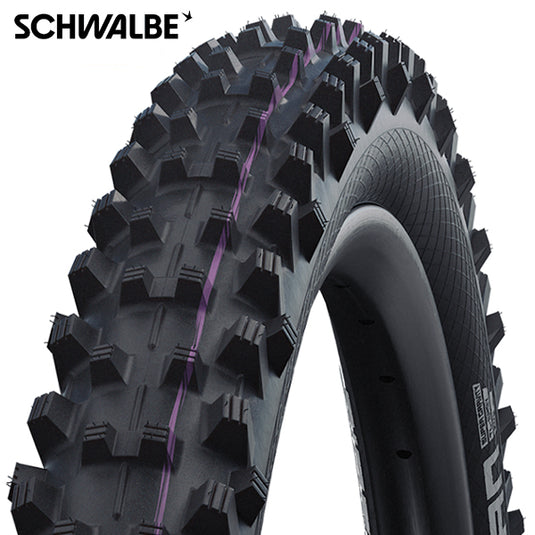 Schwalbe dirty dan - tle - addix ultra soft - super downhill - 29x2.35 - black