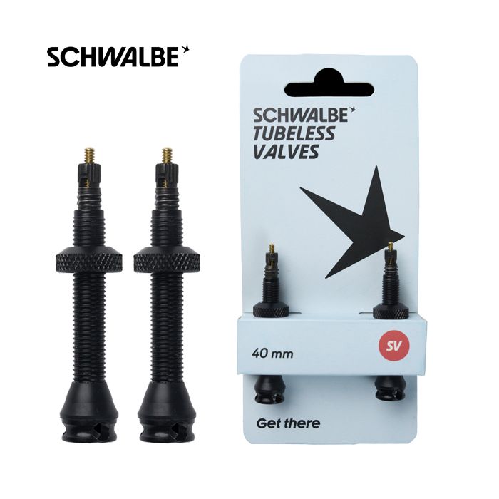 Load image into Gallery viewer, Schwalbe ventiel sc tubeless 40mm sv zw set a 2
