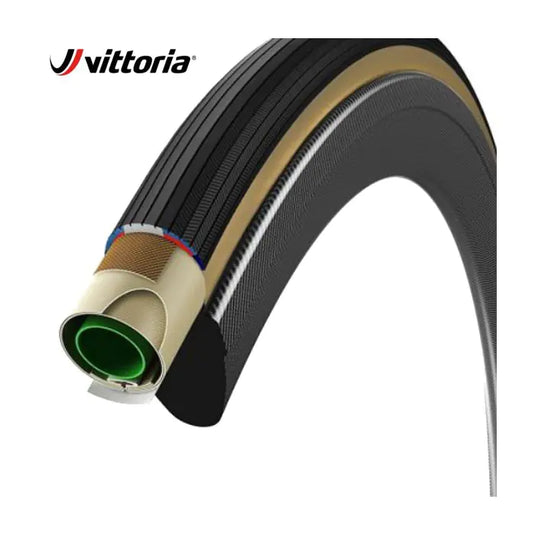 Vittoria tube 25-622 corsa control met grafeen g+ zwart-transparant