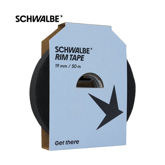 Schwalbe fabric rim tape 50m x 19mm, roll, max.10 b
