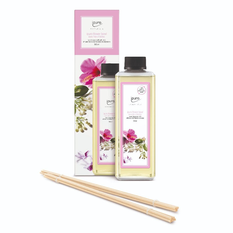 Load image into Gallery viewer, Ipuro geurdiffuser navulling flower bowl 500ml
