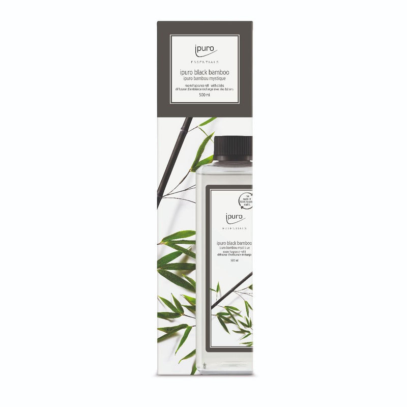 Load image into Gallery viewer, Ipuro geurdiffuser navulling black bamboo 500ml

