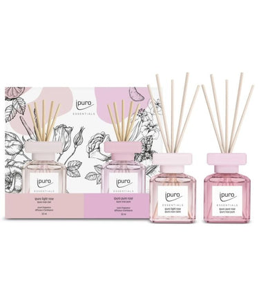 Ipuro geurdiffuser light rose pure rose 2 x 50ml