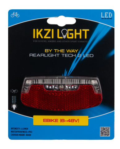 Ikzi rear light 2-leds by the way e-bike 8-48v card