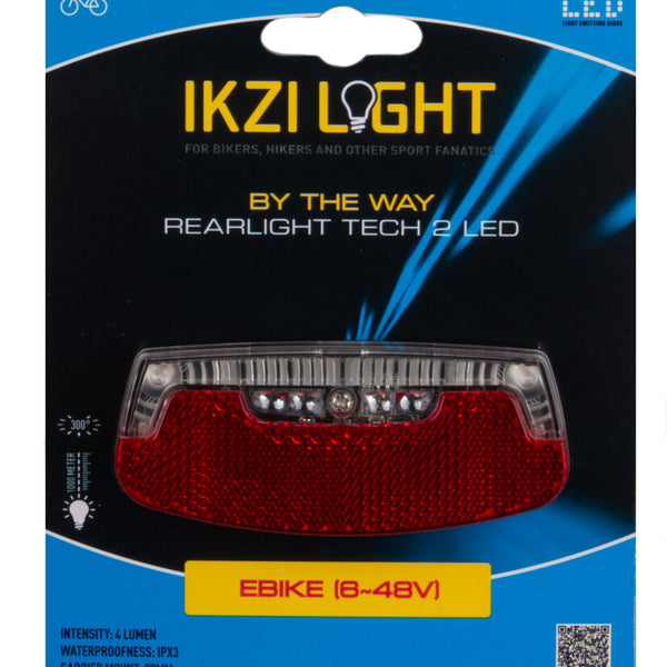 Ikzi rear light 2-leds by the way e-bike 8-48v card