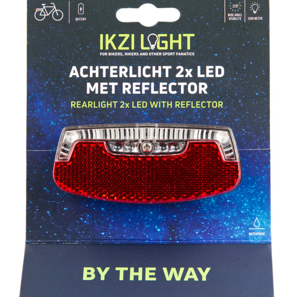 Ikzi rear light 2-leds by the way battery card