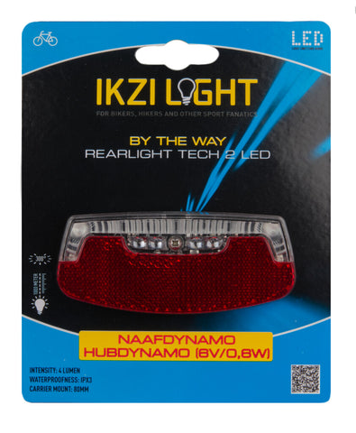 Ikzi rear light 2-leds by the way hub dynamo card