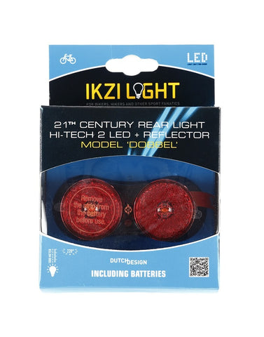 Ikzi Light achterlicht Dobbel batterij 50 80mm