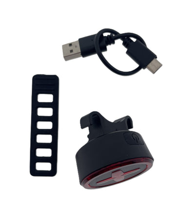 Buzaglo ikzilight achterlicht mr x met 4014 led, usb-oplaadbaar