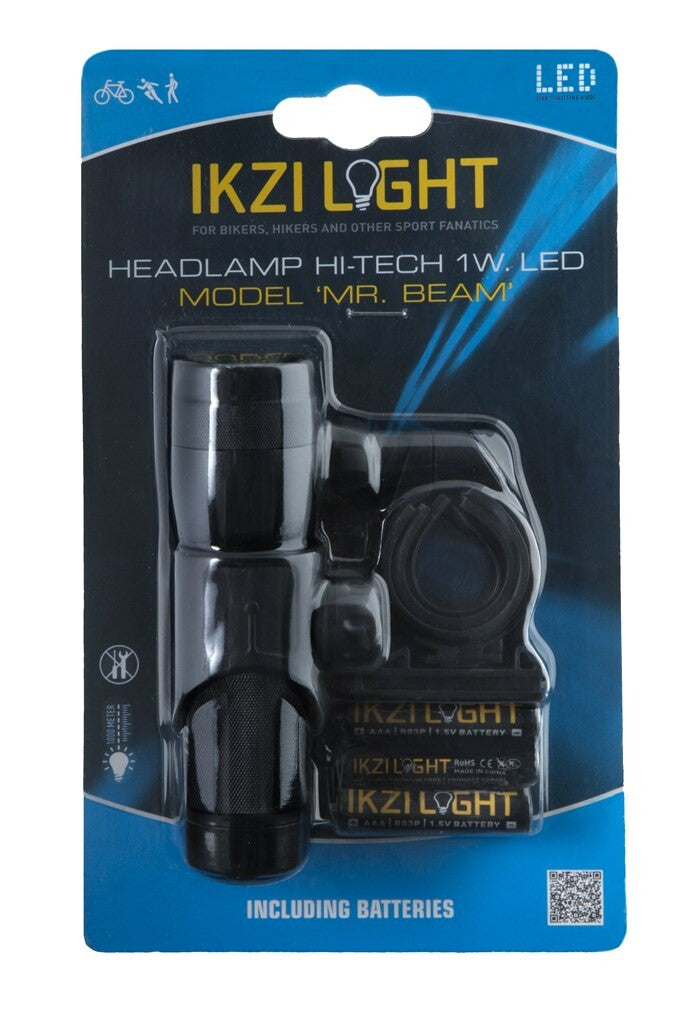 Load image into Gallery viewer, Ikzi Light koplamp Mr Beam 1w led batterij stuurbocht
