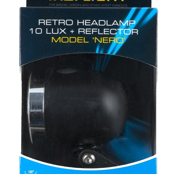 Retro Headlight Nero Black