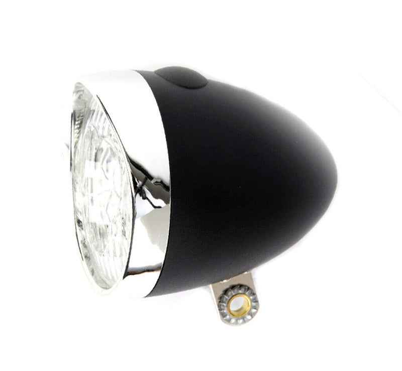 Load image into Gallery viewer, Koplamp Retro LED Zwart Batterij
