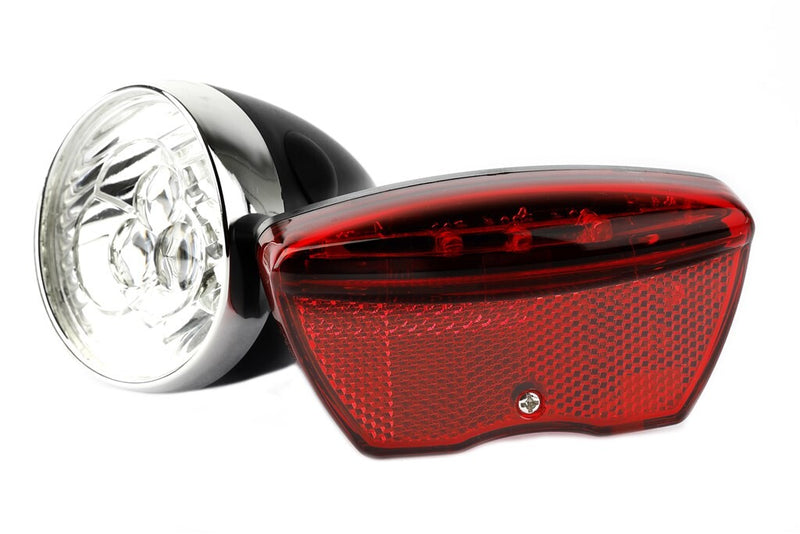 Load image into Gallery viewer, verlichtingsset Retro batterij led zwart
