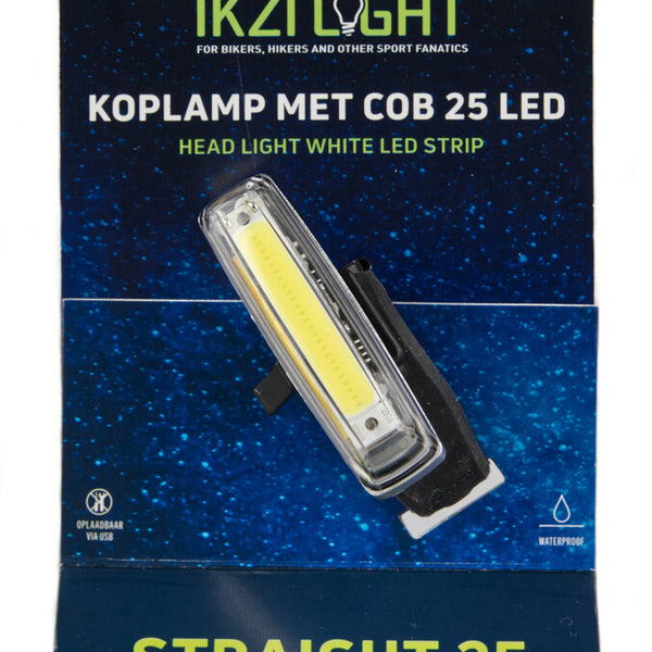 IKZI-light headlight Straight25 COB LED strip + USB