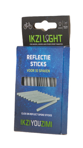 Ikzilight spoke reflection 8cm set of 10 pieces on card